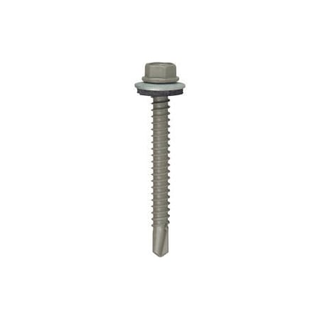 Itw #12-24 x 2 in Hex Hex Machine Screw, Plain Steel 21416
